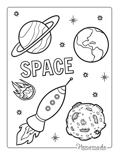 solar system planet coloring pages  kids  printables