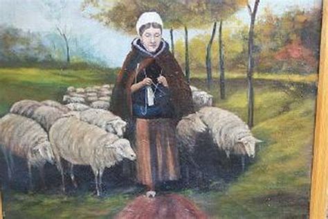 sheep images victorian lady  knitting  sheep