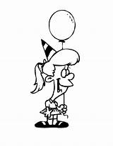 Birthday Coloring Pages Clipart Balloons Library Party Balloon sketch template