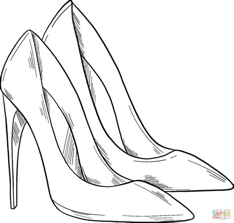 cute high heel coloring pages coloring pages