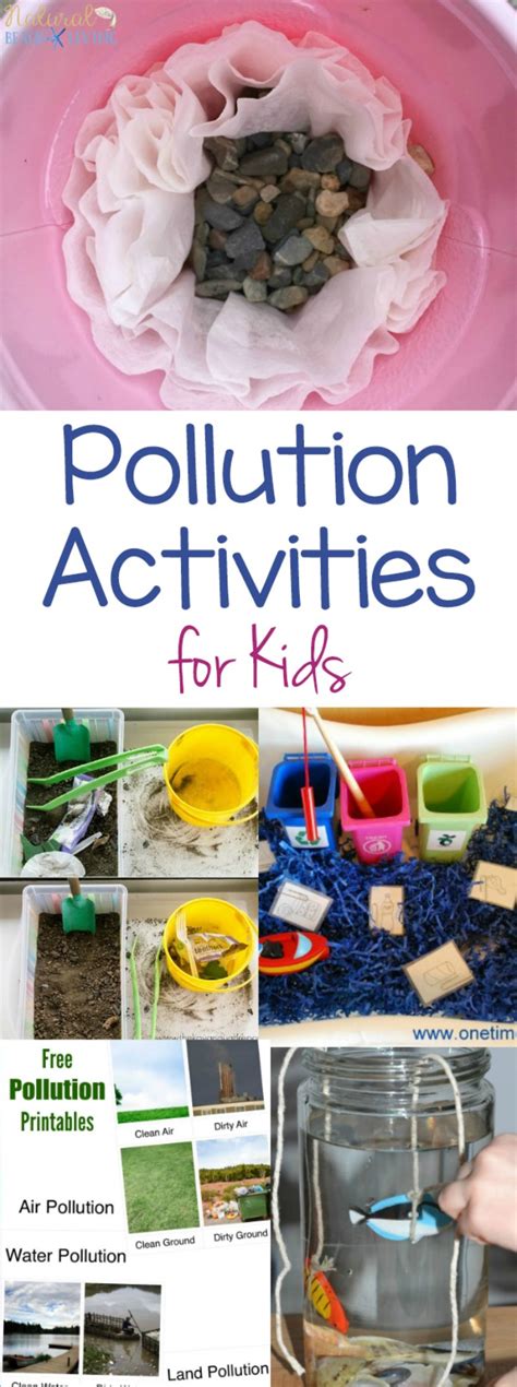 pollution activities  kids earth day science activities natural beach living