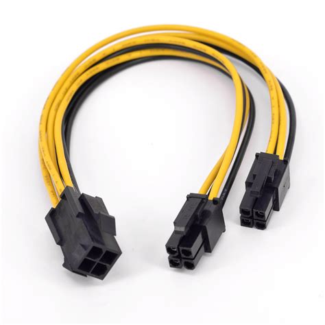 cpu pin female   ways male port power supply cable desktop atx  p    extension