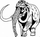 Mammut Mammoth Malvorlage Mit Ausmalbild Wooly sketch template