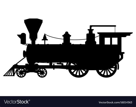 Steam Engine Train Silhouette