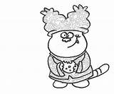 Chowder Pintar Character Coloringhome sketch template