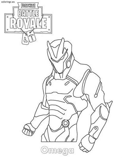 fortnite omega coloring page fortnite coloring pages  printable