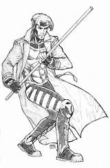 Gambit Coloring Pages Getcolorings sketch template