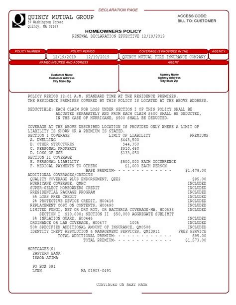 sample homeowners insurance policy home sweet home