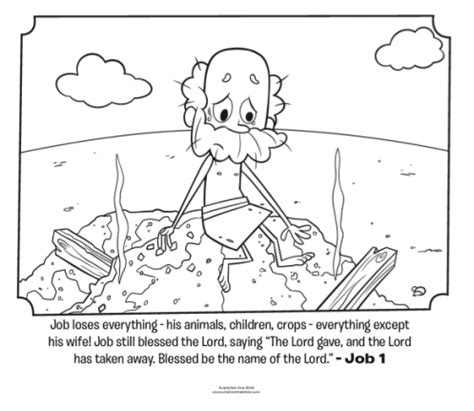 printable job bible coloring pages