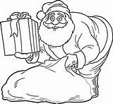 Santa Claus Coloring Pages Kids Mrs Colouring Printable Template Christmas Print Sleigh Color Book Presents Father Templates Gifts Getcolorings Under sketch template