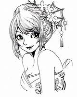 Geisha Sketchite sketch template