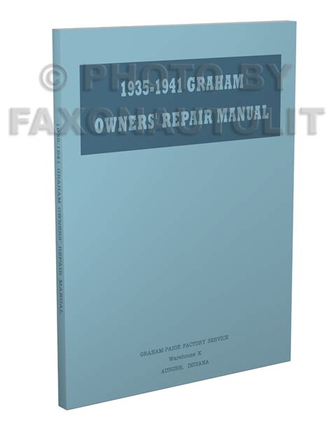graham repair shop manual original