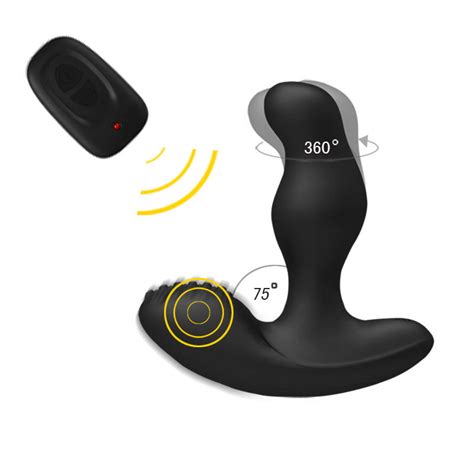 levett caesar usb charging prostate massager 360 degree rotation wireless remote control