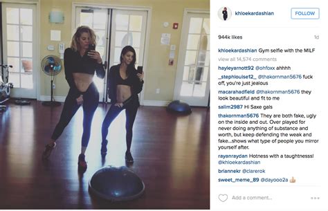 ‘gym selfie with the milf khloé and kourtney kardashian flash their