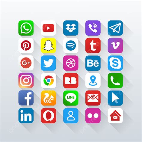 iconos de redes sociales png dibujos imagenes predisenadas de redes sociales iconos de redes