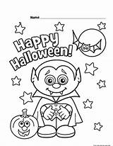 Coloring Halloween Vampire Pages Printable Little Kids Color Print Sheets Preschool Colouring Pour Dracula Girls Happy Boys Crafts Activities Drawings sketch template