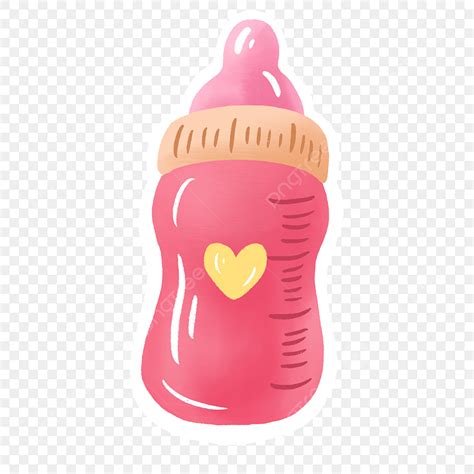 pink baby bottle png picture pink love baby bottle child sticker pink