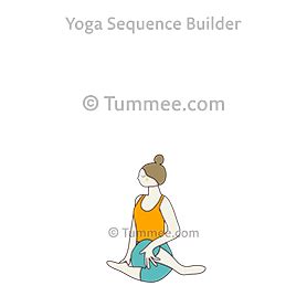 revolved shoelace pose yoga yoga sequences benefits variations