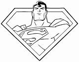 Coloring Superhero Pages Symbols Logo Getdrawings sketch template