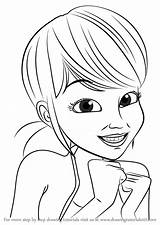 Ladybug Miraculous Marinette Draw Cheng Dupain Step Drawing sketch template
