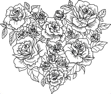 detailed rose coloring pages  adults game master