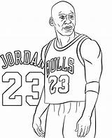 Coloring Jordan Michael Print Nba Printable Player Sheet Athletes sketch template