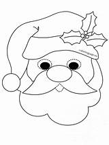 Face Santa Coloring Getdrawings sketch template
