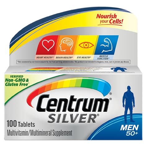 centrum silver men age  complete multivitaminmultimineral supplement tablet walgreens