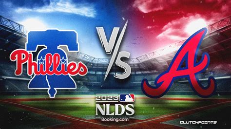 phillies braves game  prediction odds pick    nl division series