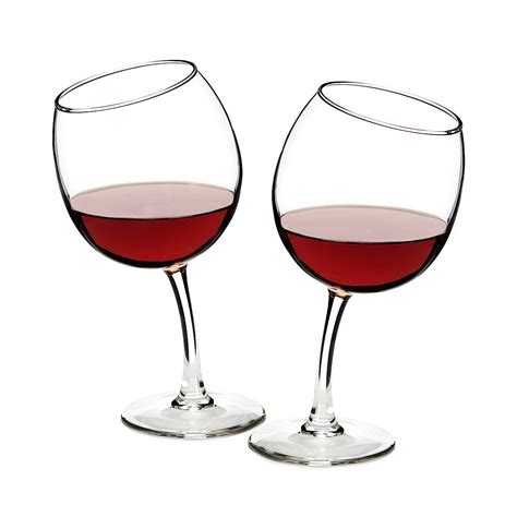 Tipsy Wine Glasses Funny Glass Goblets Uncommongoods