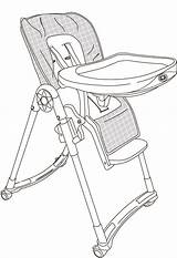 Chair High Choice Highchair sketch template