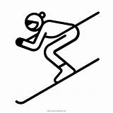 Skifahrer Sciatore Discesa Sciare Skier Ultracoloringpages sketch template