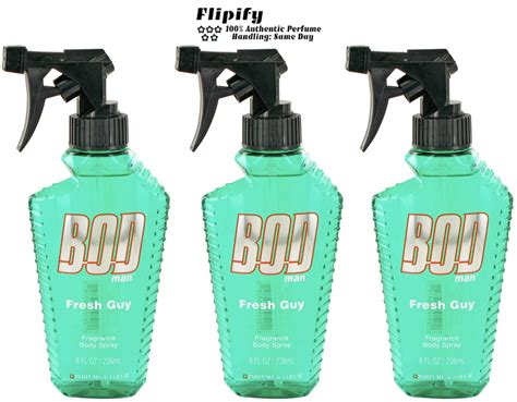 3 X Parfums De Coeur Bod Man Fresh Guy 8 Oz Fragrance Body Spray Men