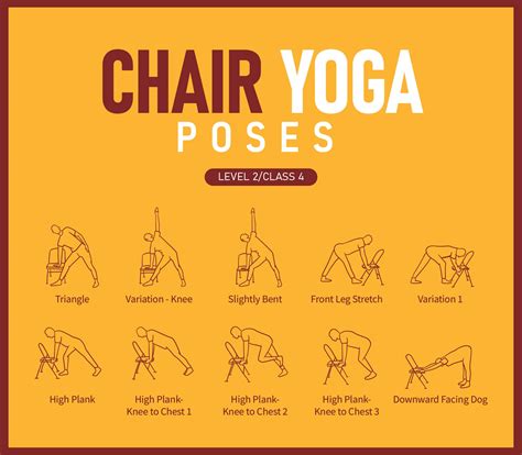 printable chair yoga exercises  seniors   images
