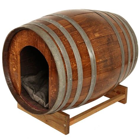 wine barrel kennel varnish barrel dog house diy dog bed dog houses