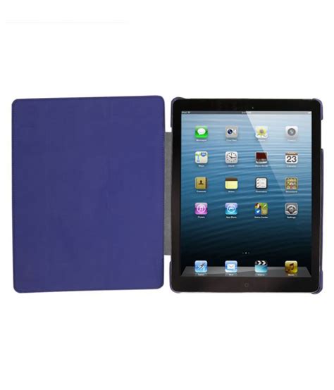 apple ipad mini  plain  cover  kara navy blue cases covers