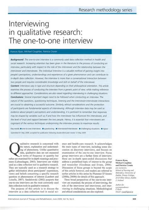 interviewing  qualitative research