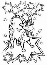 Capricorn Coloring Pages Kids Getdrawings sketch template