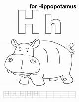 Coloring Letter Pages Hippopotamus Printable Kids Handwriting Practice Worksheets Preschool Sheets Getcolorings Alphabet Getdrawings Poems Peeves Color Pa Choose Board sketch template