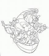 Coloring Disney Pages Monorail Walt Disneyland Cruise Sheets Clipart Mickey Book Magic Kingdom Colouring Printable Epcot Mouse Travel Resort Adult sketch template