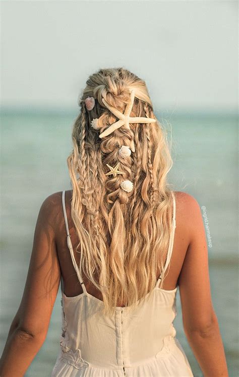 hairstyle  seashells bohemian hairstyles romantic hairstyles peinados bohemios bride