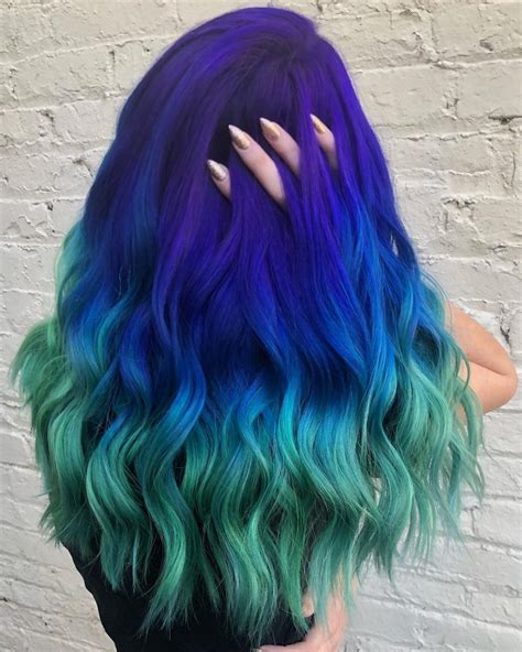 incredible examples  blue  purple hair