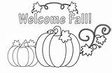 Coloring Fall Pages Welcome Printables Choose Board sketch template