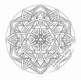 Coloring Mandala Pages Advanced Printable Colouring Library Clipart Mindfulness Flower sketch template