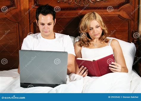 bed  night stock photo image  book interior home