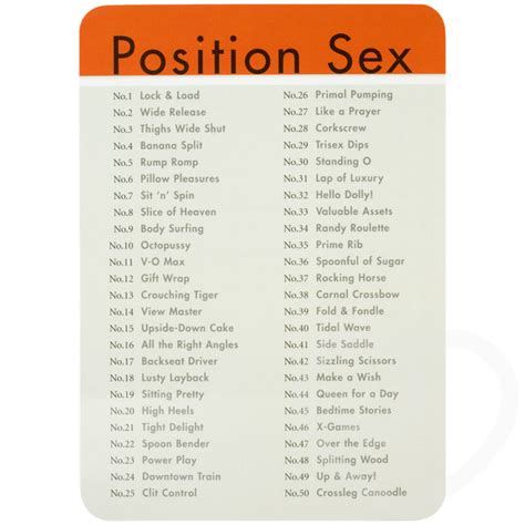 50 Wild Sex Positions Card Deck Better Sex Books Lovehoney