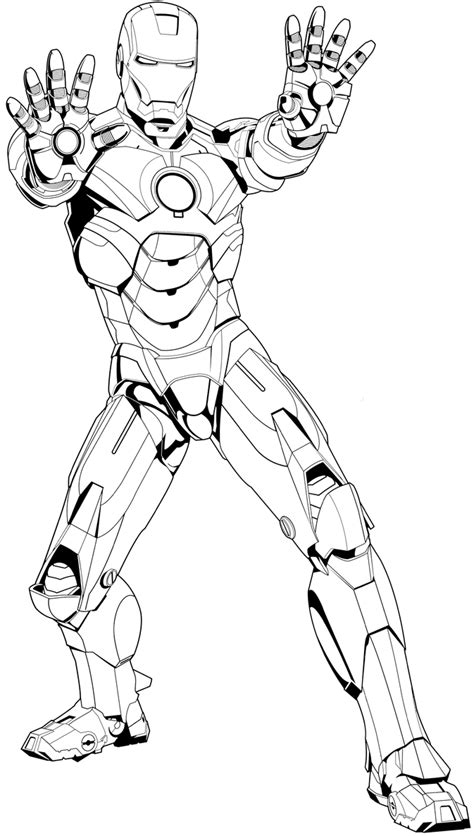 coloring pages iron man  dxf include