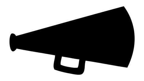 high quality megaphone clipart silhouette transparent png