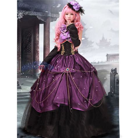 ball gown anime dress quinceanera prom maxi bead organza costume