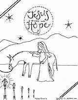 Nativity Foretold Biblical sketch template